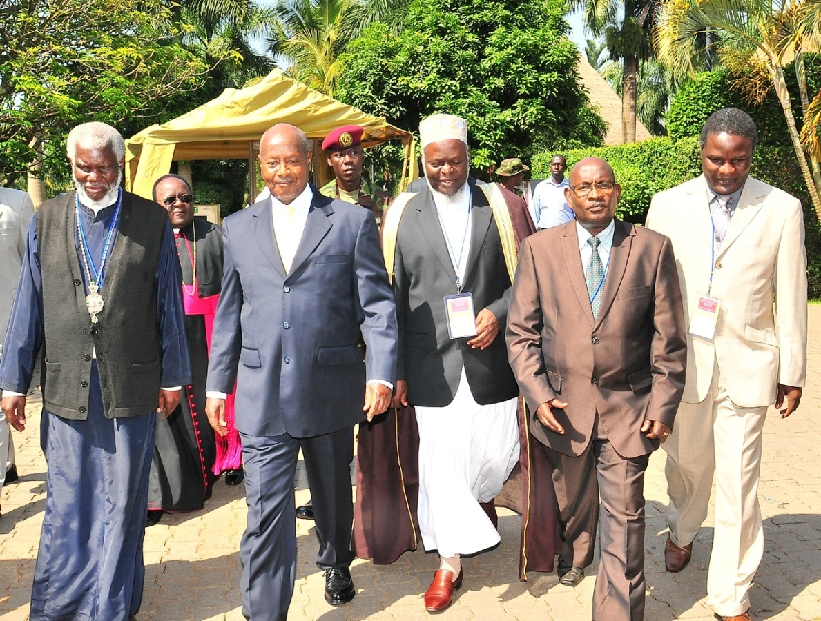 President Yoweri Museveni (Second Left), the Chief Guests, arriving at the summit.
