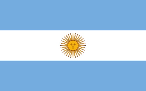 An Image of the Flag of Argentina